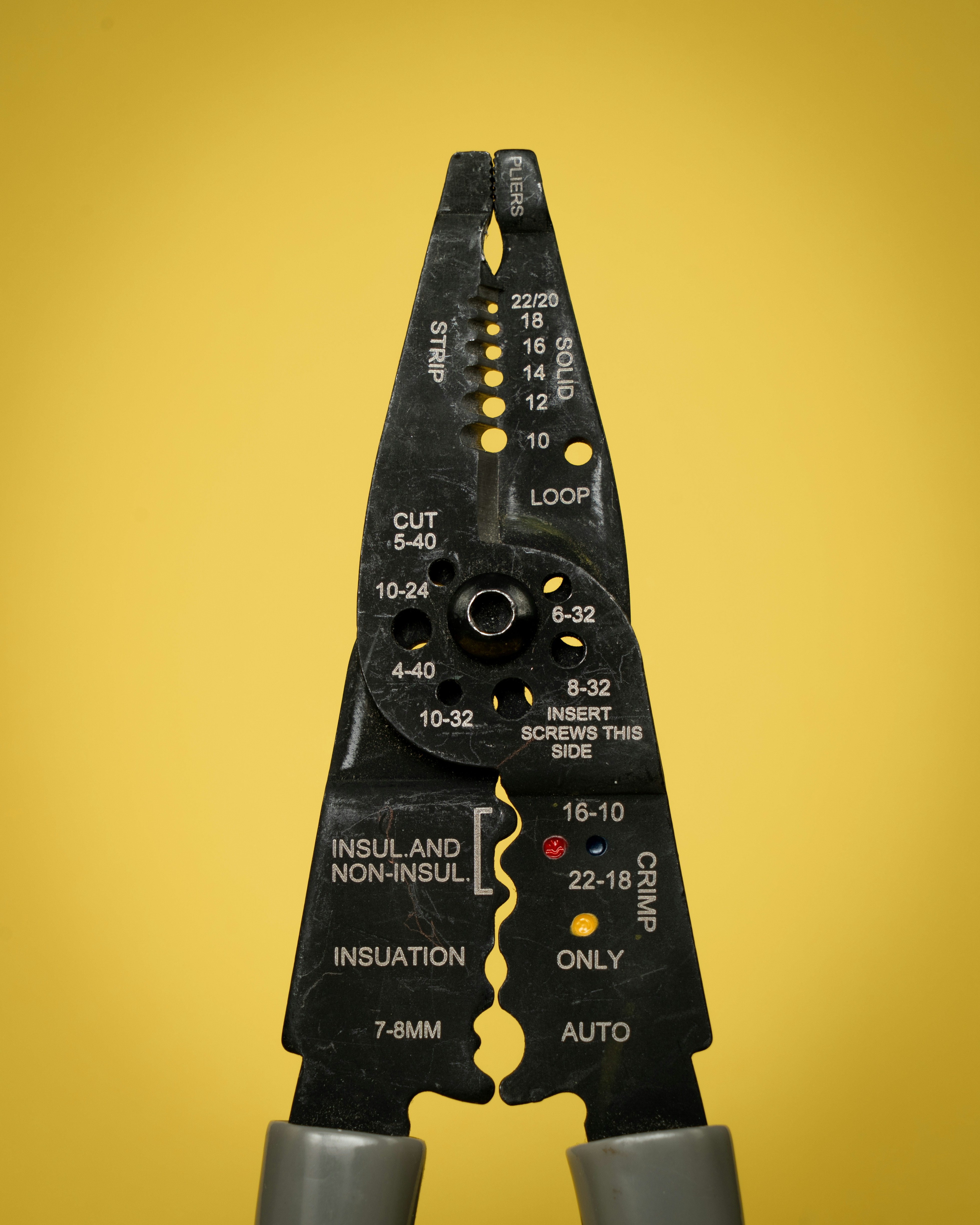 Cable crimper and stripper tool
